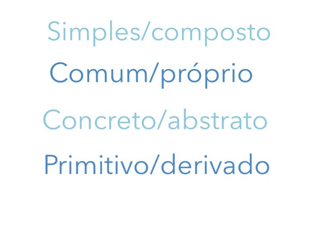 Substantivos by Gabriela Menache