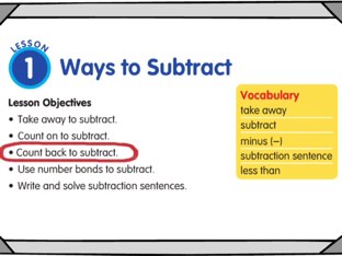 Subtraction Strategies: Count Back by Mrs Diana