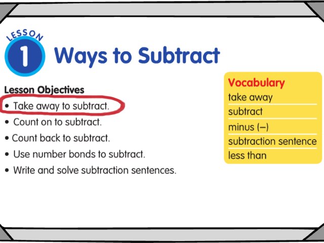 Subtraction Strategies: Take Away Free Games online for kids in 1st