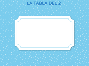 TABLA DEL DOS by Vinia  Manzano