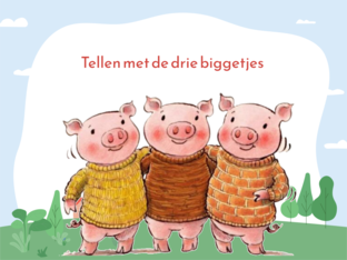 Tellen met de drie biggetjes by Juf  Floor