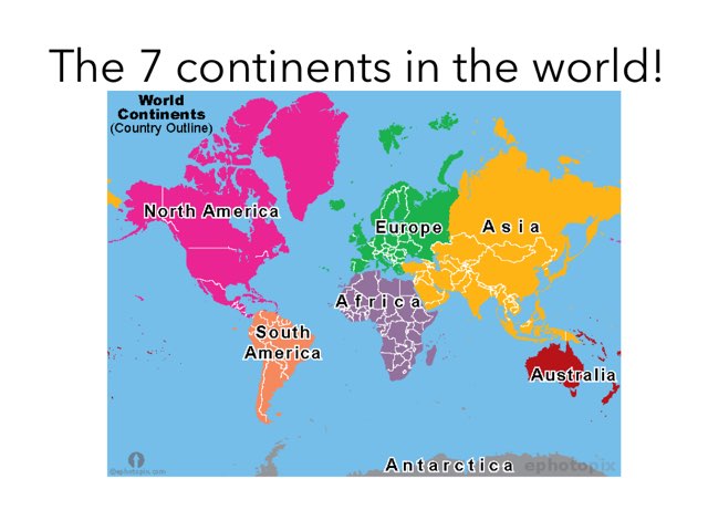 The World continents  by Tanner Greene