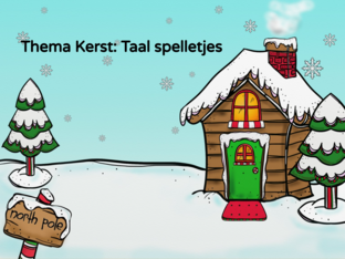 Thema kerst: Taalspelletjes by Maren Ceuppens