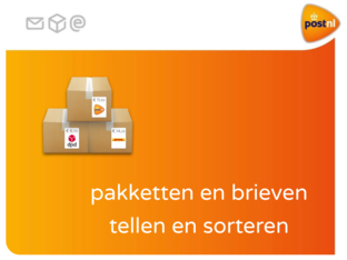 Thema post - pakketten en brieven tellen en sorteren  by Kim Zwart-Grooteman