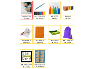 Themawoorden: Terug naar school  by Maren Vandersteen