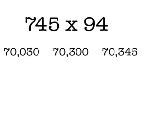 Three Digit By Two Digit Multiplacation  by Ben Roberts