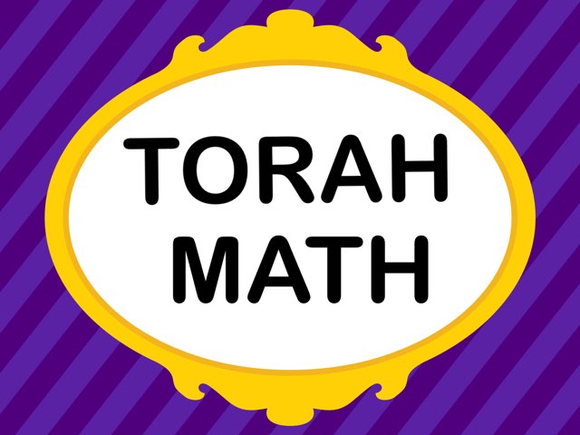 Torah Math by Rabbi morgenstern