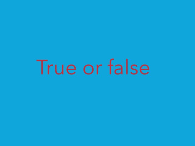 True Or False Level 1 by Mollie Thomas