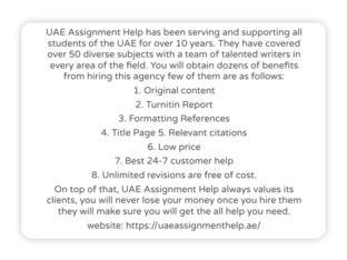 UAE Assignment Help by Ezra Hidaya