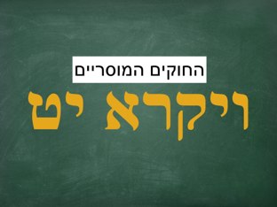 ויקרא יט by Shirly Natan-Yulzary