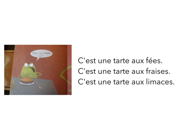 Questions La Tarte Aux Fées by Les Marronniers