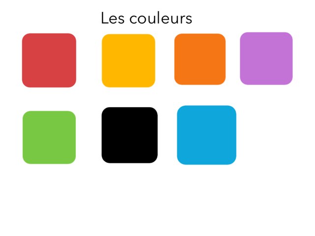 Reconnaître les couleurs  by Eloise Mc Carthy