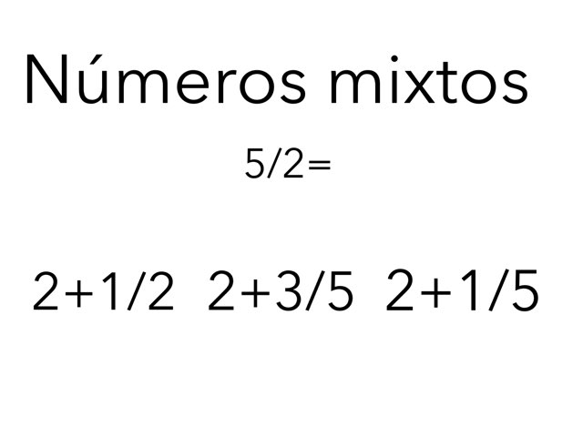 Números Mixtos by Aaron Llopis
