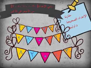 ترتيب الإعداد الصحيحة by Vice math