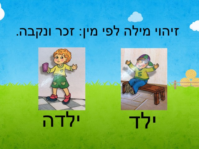זיהוי מלים כתובות לפי מין by Yossefa Marmor