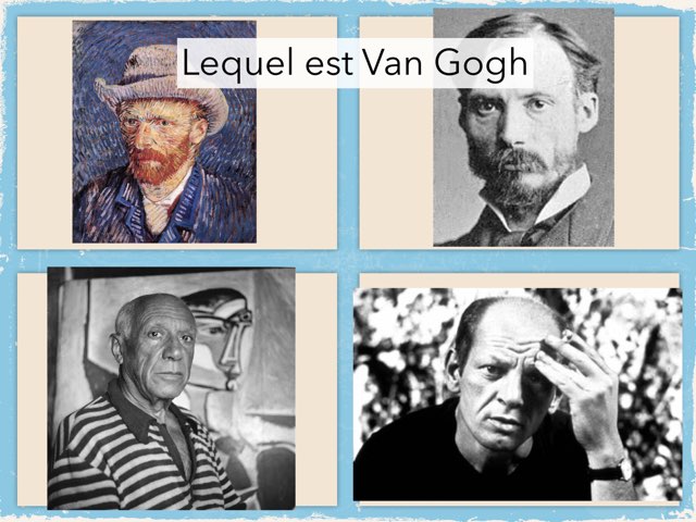 Van Gogh quiz by Xavier Delisle