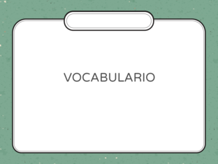 Vocabulario by Cristina López