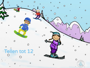 Wintersport: tellen tot 12 by R. Knijff
