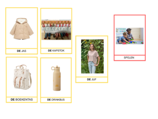 Woordenschat 'Naar school' by Evelyne