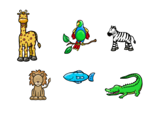 Zoek de twee zwart witte dieren. by Hilde Ebbers