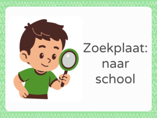 Zoekplaat: Naar school by Unit Luchtballon  K2