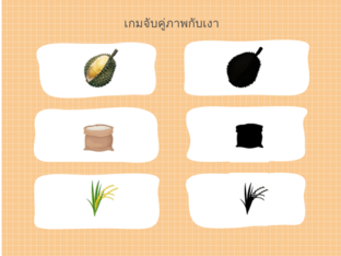 เกมจับคู่ภาพกับเงา by แป้ง'ง จ๋า'า