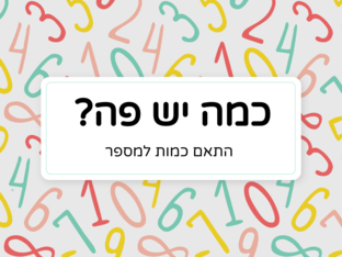 כמה יש פה? by Shir Hocherman