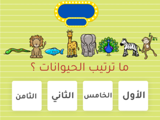 الأعداد الترتيبية  by Amal Ahmed
