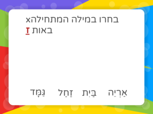 הכרת האות ז by christine karkabie