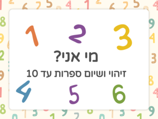 זיהוי ושיום ספרות עד 10 by עדי חדד