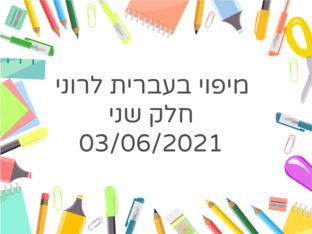 מיפוי בעברית לרוני חלק 1 by רוני אגוזי