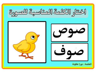 اختار الكلمة المناسبة للصورة by Noora Alawnah