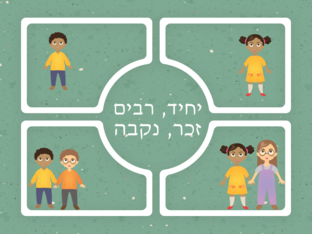 יחיד רבים, זכר ונקבה by Raneen Siam