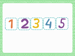 لعبة ملائمة العدد للكمية من 1-5  by diala amara