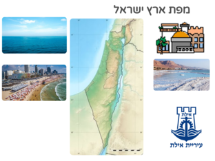 מפת ארץ ישראל - מיקום הישובים by הגר בימן