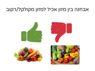 אבחנה בין מזון אכיל למזון מקולקל/רקוב by נעם זהבי