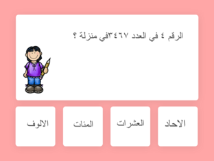 الاحاد و العشرات و المئات و الالوف  by rasmiya alsalti