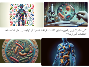  بازل عن الكائنات الحيه الدقيقه والبكتيريا وتاثيرها على الانسان by lia