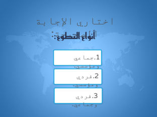 مفهوم التطوع وأهيته by AM AH