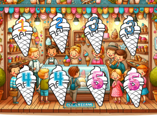 create ice creams by Marta Mun
