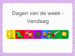 dagen van de week - aanklikken by Unit Luchtballon  K2