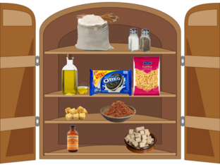 dessert/ main course/ salad ingredients by 