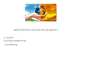 global warming by Robert diniro