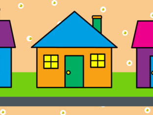 huis met vormen by Djéla