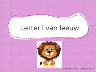 letter l van leeuw by Trudy Fasseur