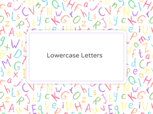 lowercase letters assessment by Danae D