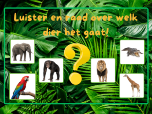 luister en raad over welk dier het gaat. by kitty Knapen
