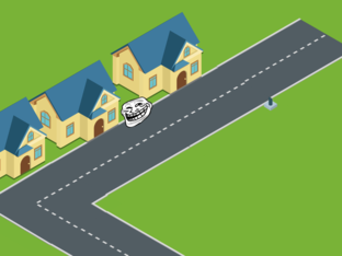 o troll face na rua by Lorenzo Ugadin