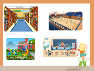 places in  the school  by 