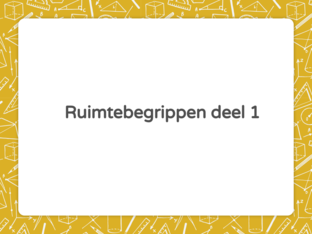 ruimtebegrippen deel 1 by Jana Pauwels